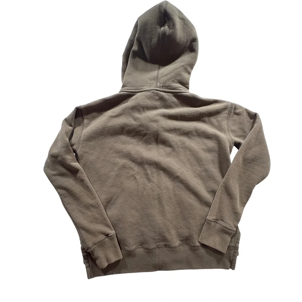 Polo Ralph Lauren Full Zip Hoodie Mens XS Olive Green Cotton Fleece Sweatshirt